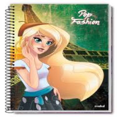 CADERNO UNIV 20M 240FLS POP FASHION
